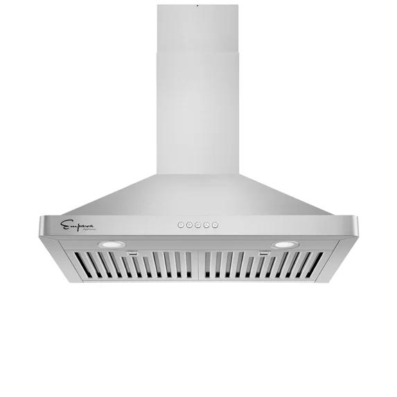 Empava 30" Stainless Steel 400 CFM Ducted (Vented) Wall Range Hood with Baffle Filter