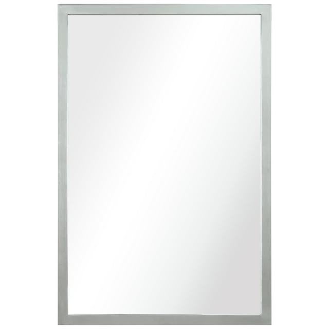 Empire Art Direct Contempo Stainless Steel Gold Wall Mirror Plished Silver 20" x 30" Silver