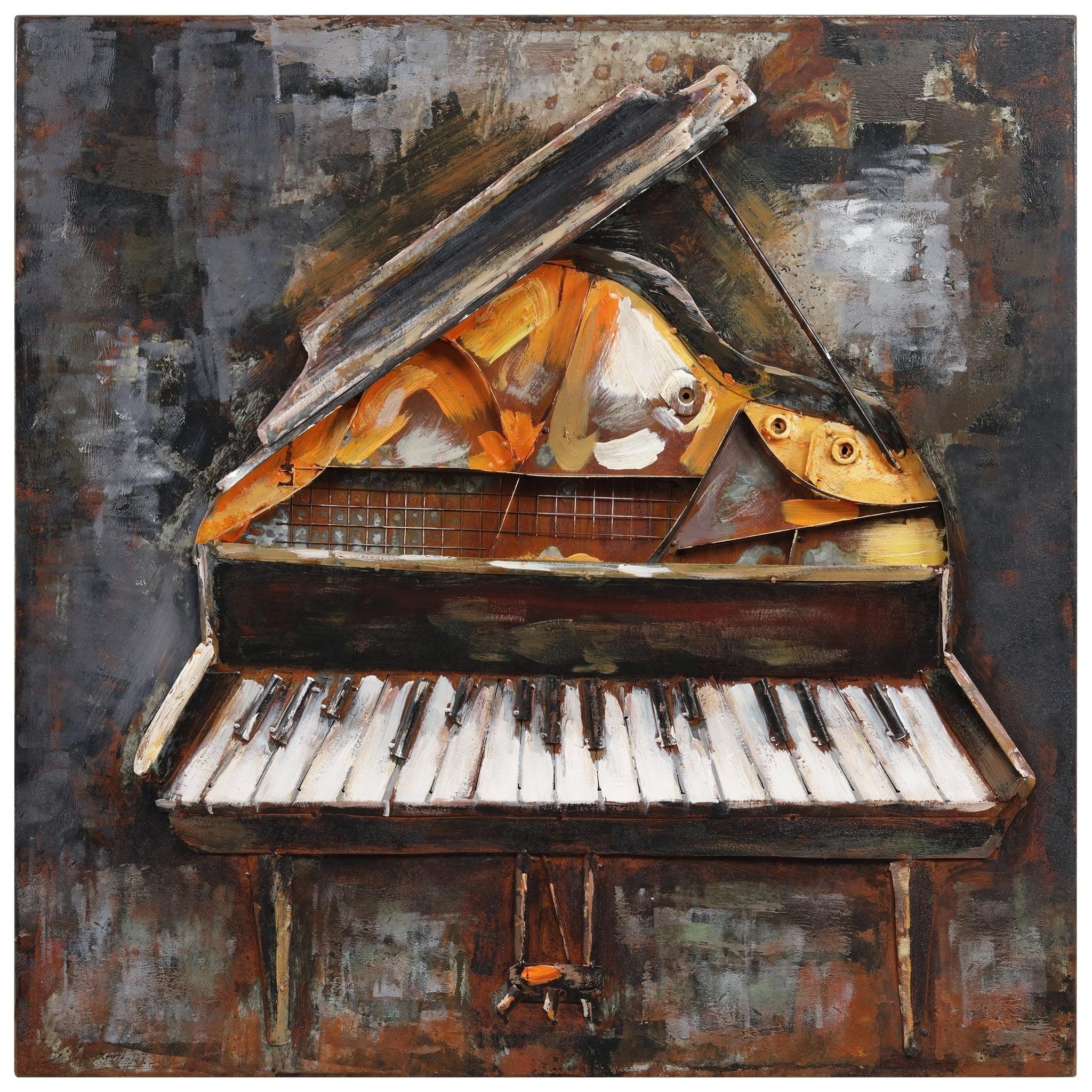 Empire Art Direct Magic Keys Hand Painted 3D Metal Wall Art, 32" x 32" x 3", Ready to Hang