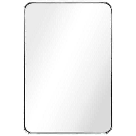 Empire Art Direct Ultra Stainless Steel Rectangular Wall Mirror Polished Silver 24" x 36" Silver
