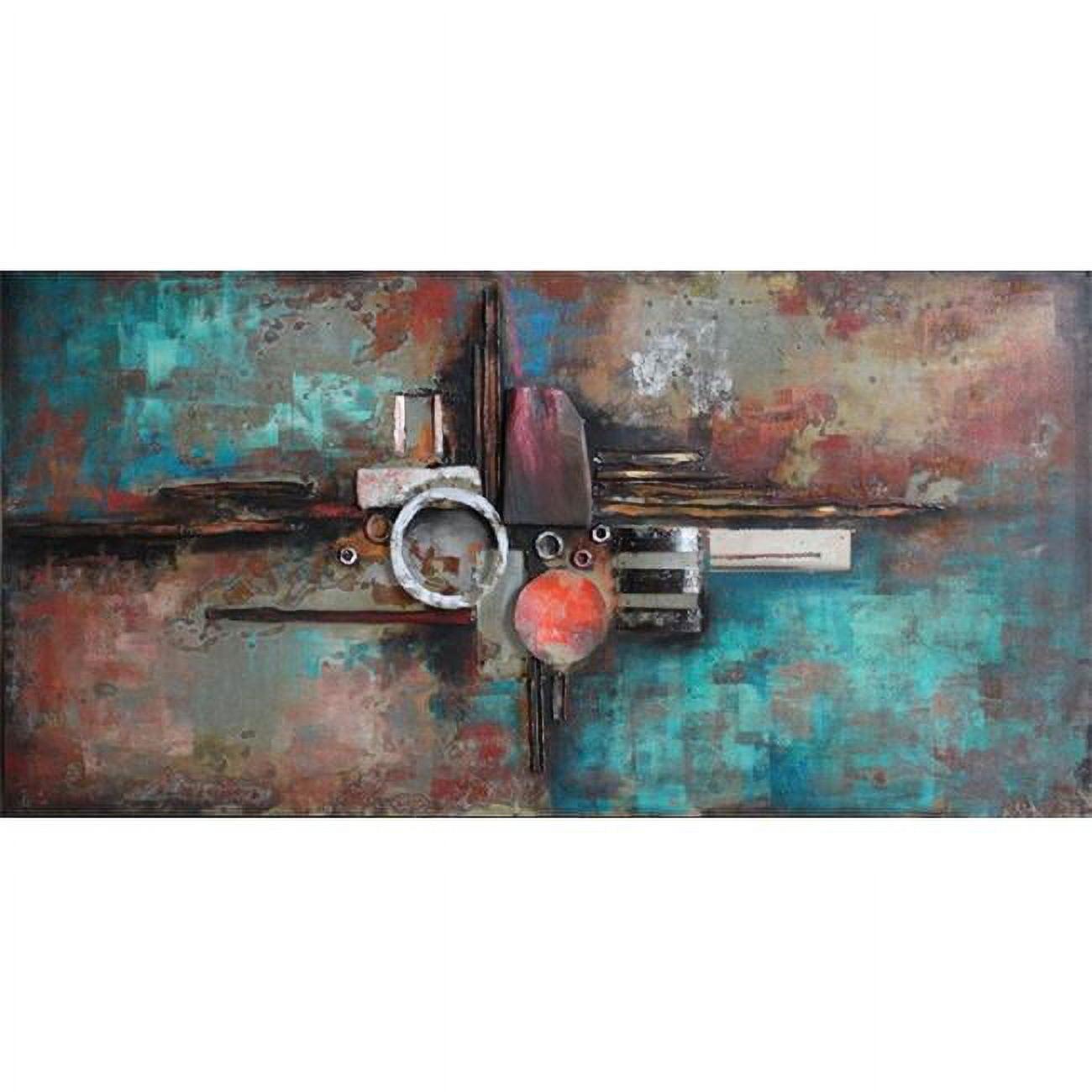 Empire Art Direct "Composition I" Iron Hand Painted 3D Wall Art