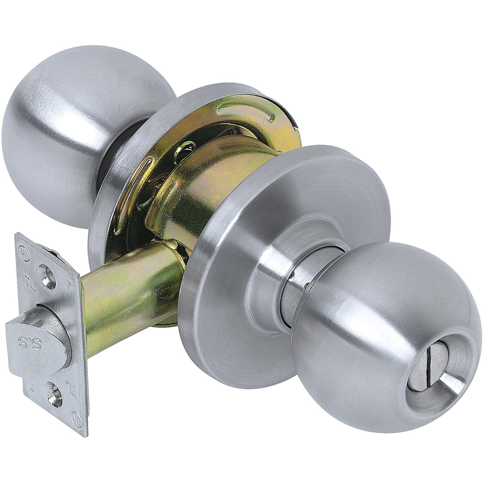 Empire Grade 2 Heavy-Duty Privacy Knob, Satin Stainless Steel