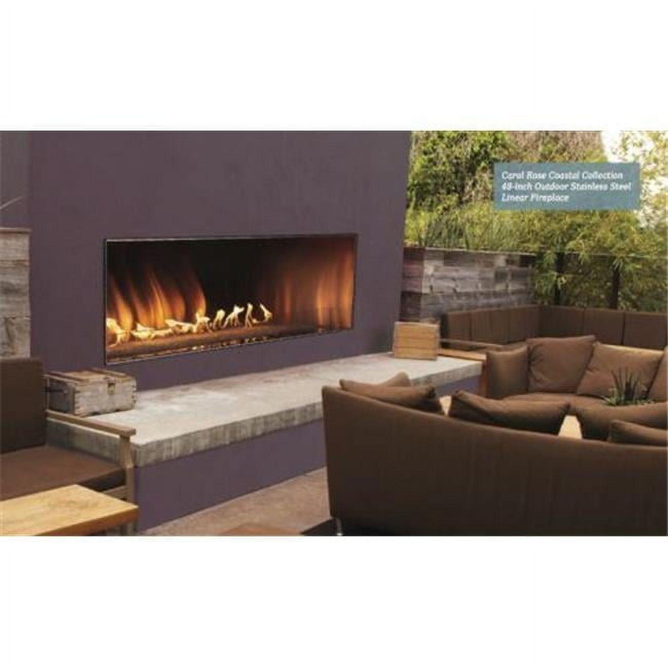 Empire Paintball 48" Multicolor LED lighting Propane Gas Outdoor Fireplace