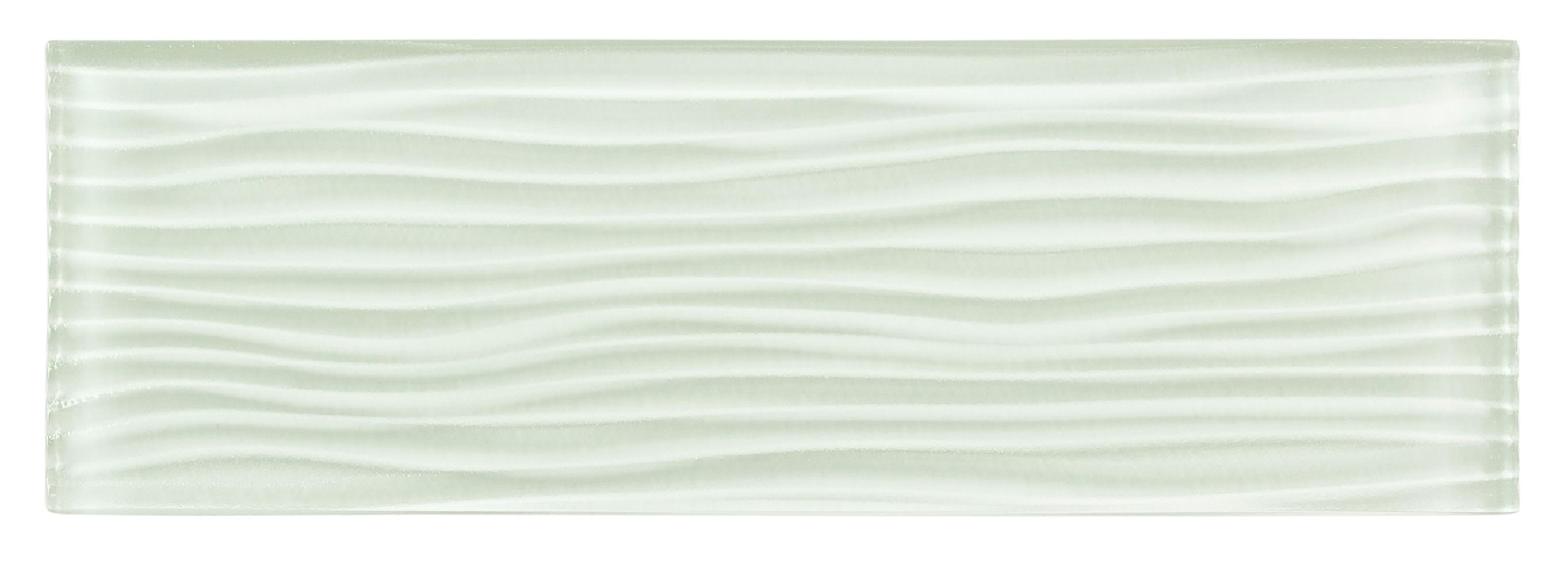 Enchant-Parade 4" x 12" Textured Glass Kitchen Backsplash, Bathroom, Shower, Pool, Wall and Floor Tile