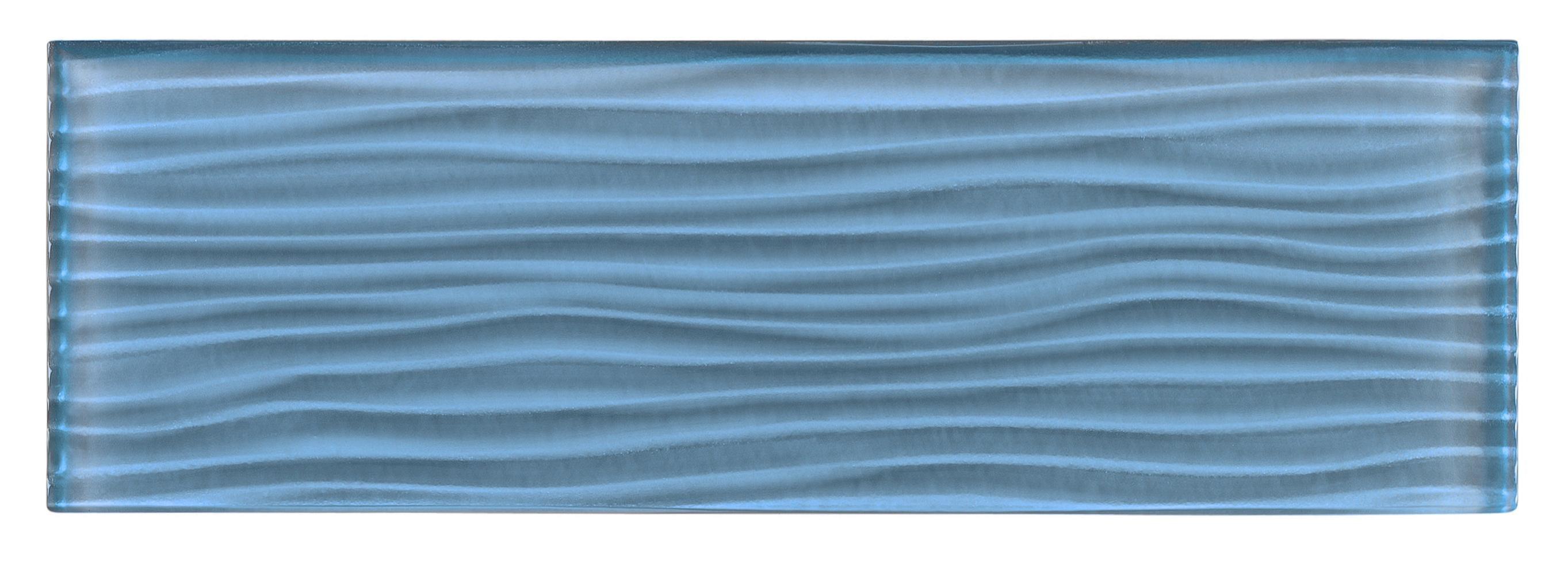 Enchant-Parade 4" x 12" Textured Glass Kitchen Backsplash, Bathroom, Shower, Pool, Wall and Floor Tile