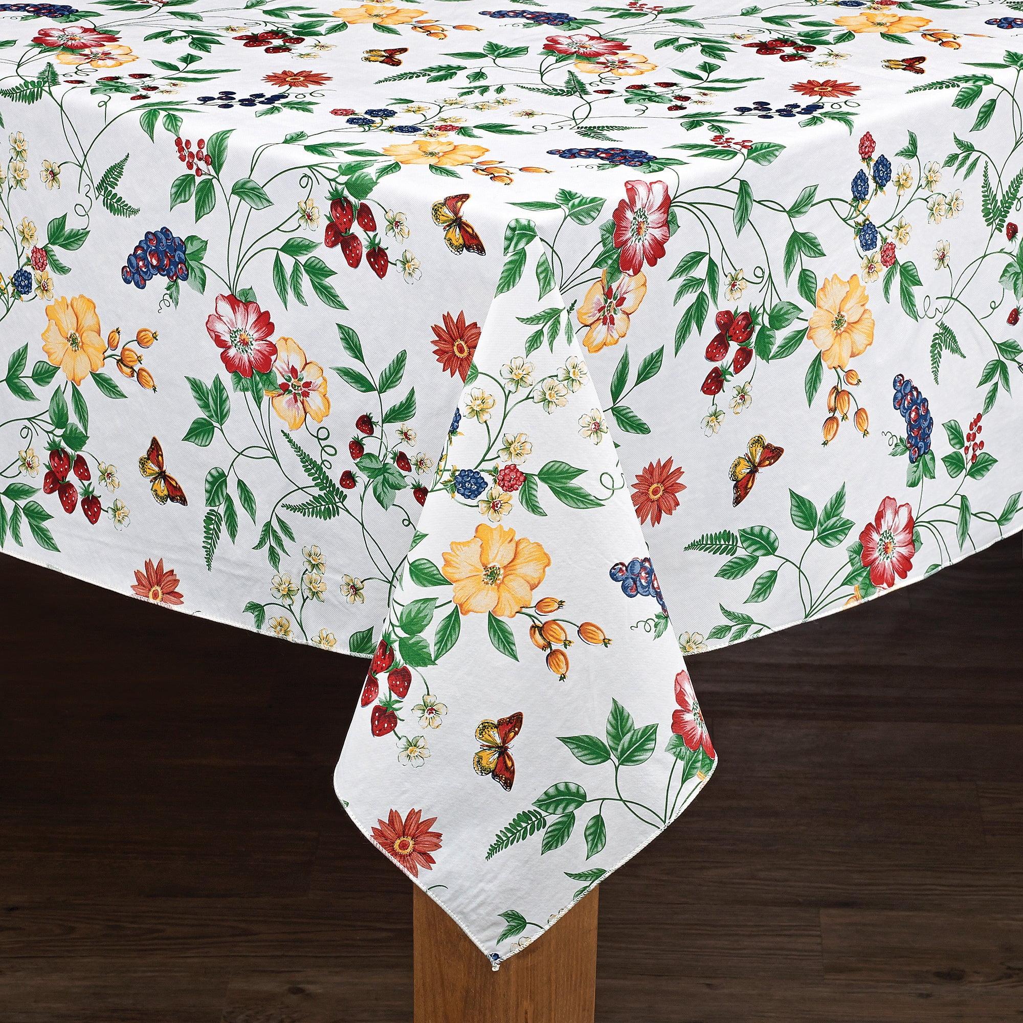 Lintex Linens 52"x70" Enchanted Garden 100% Vinyl Tablecloth