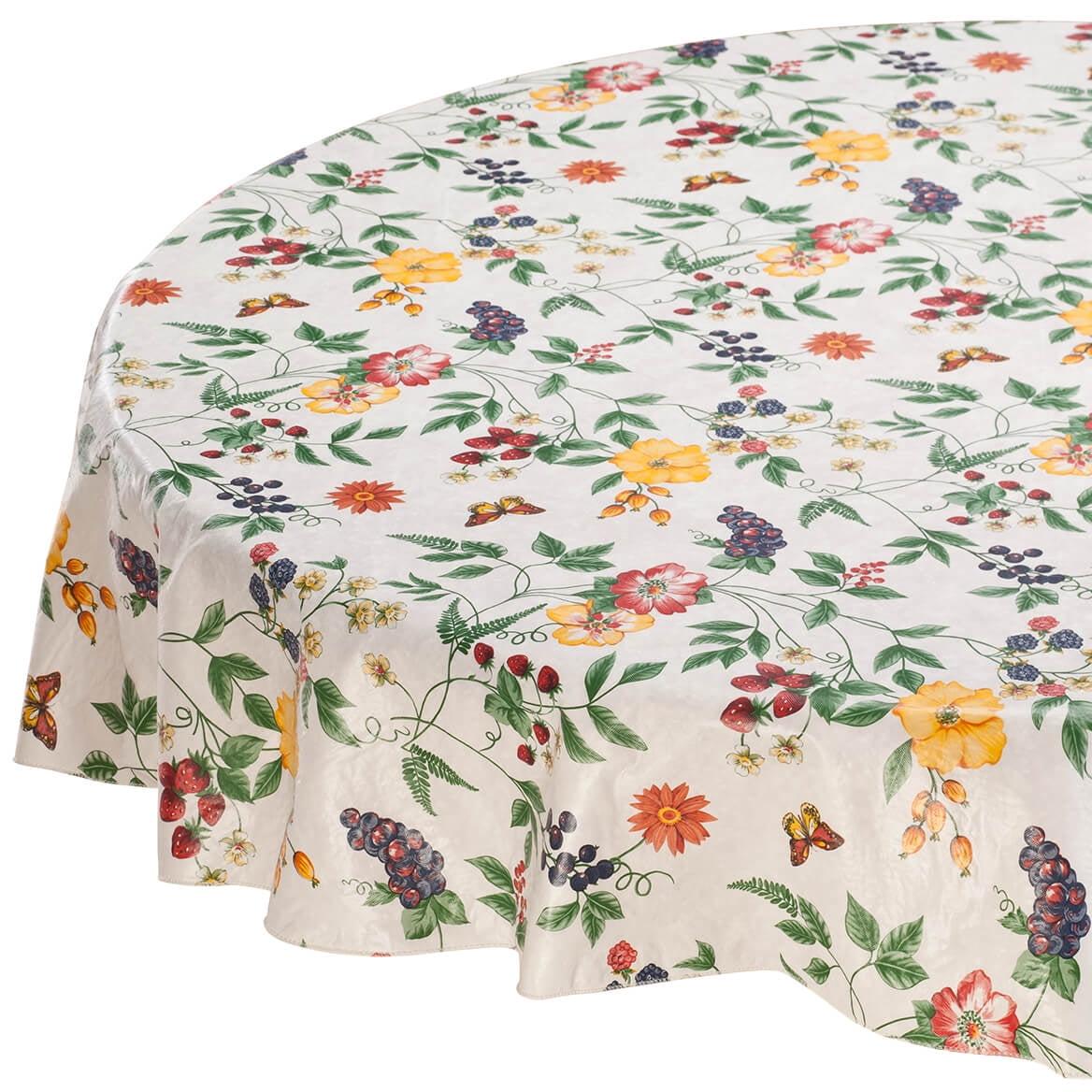 Lintex Linens 52"x52" Enchanted Garden 100% Vinyl Tablecloth