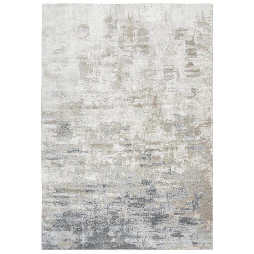 Encore 5'2" x 7'3" Ivory and Beige Abstract Area Rug