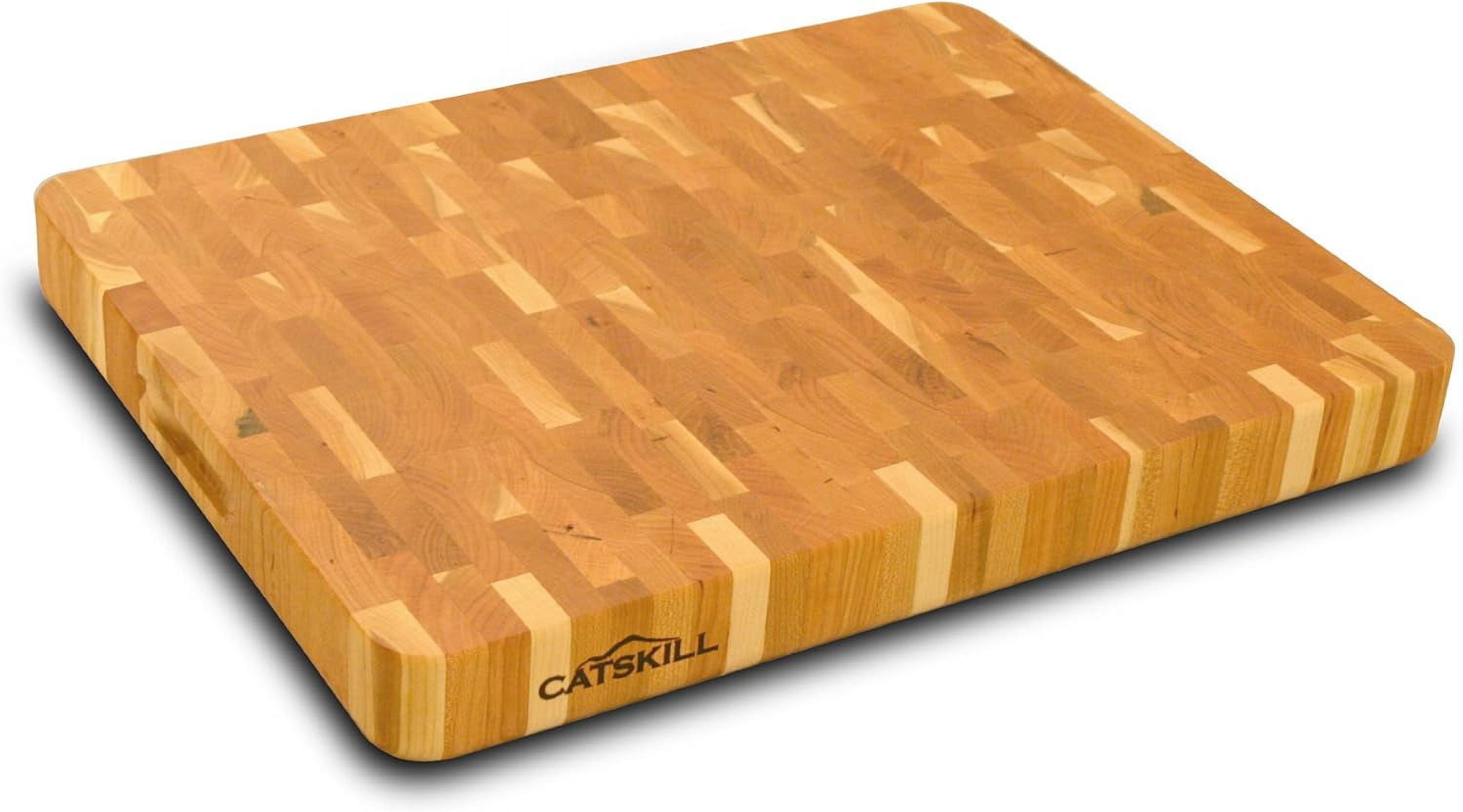 19" Natural Yellow Birch End Grain Chopping Block