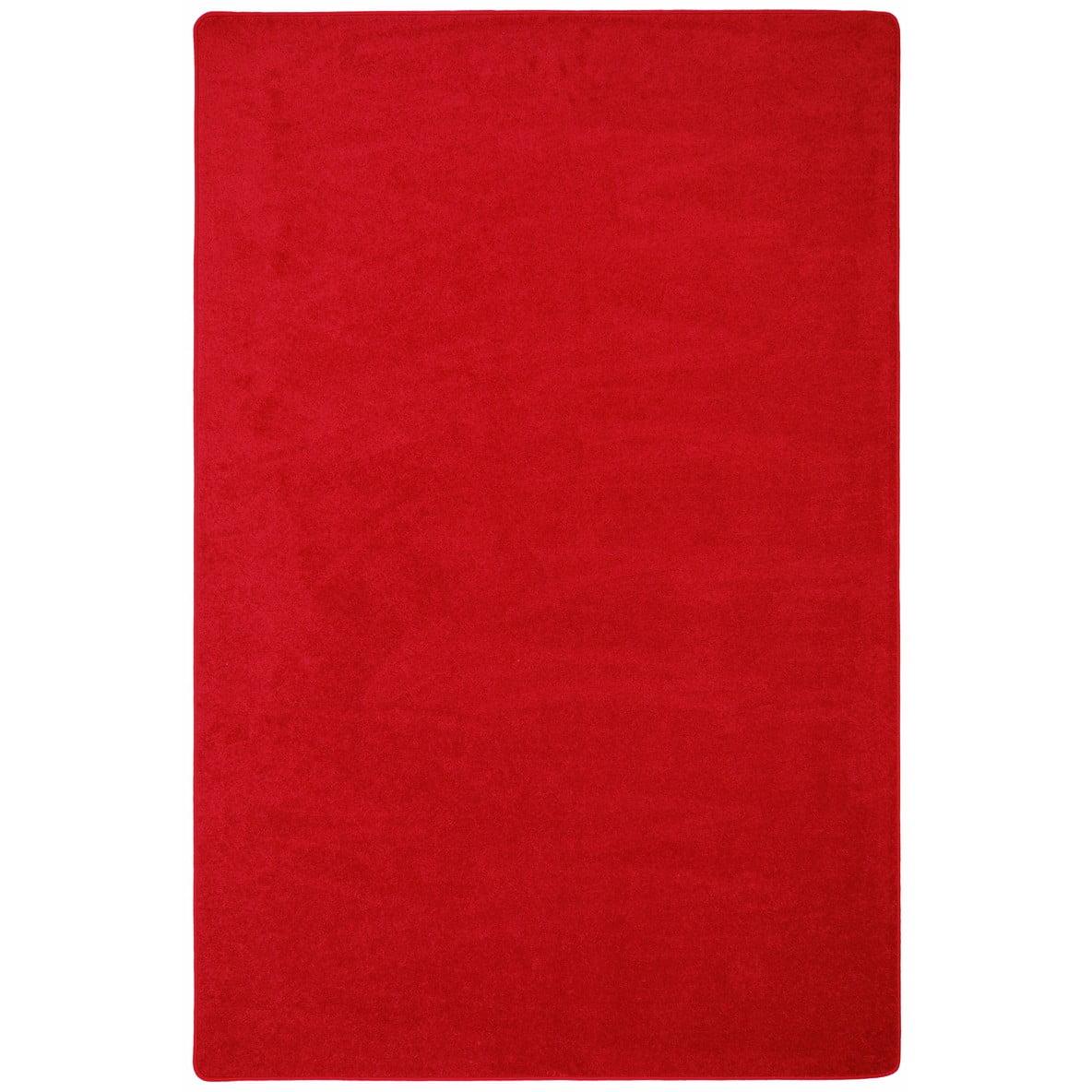 Endurance Red 6' x 9' Tufted Synthetic Area Rug