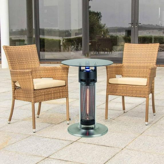 Infrared Electric Bistro Table Outdoor Heater - Black - EnerG+