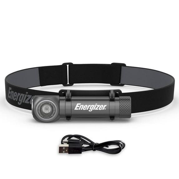 Energizer LED Headlamp Rechargeable X1000, Ultra Bright IPX4 Water Resistant Head Light, 1000 Lumen Turbo Mode, Headlamp for Outdoors, Power Outage Emergency, USB Cable Included