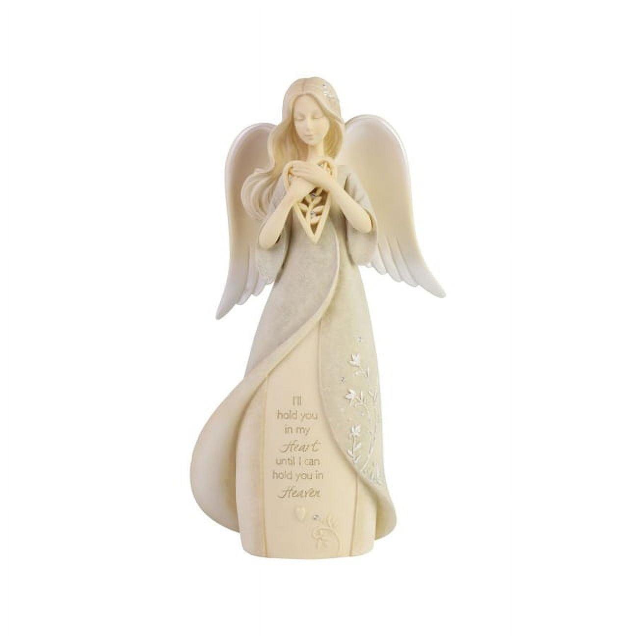 Enesco 6006505 Foundations Heart Hold You in Heaven Bereavement Angel Figurine
