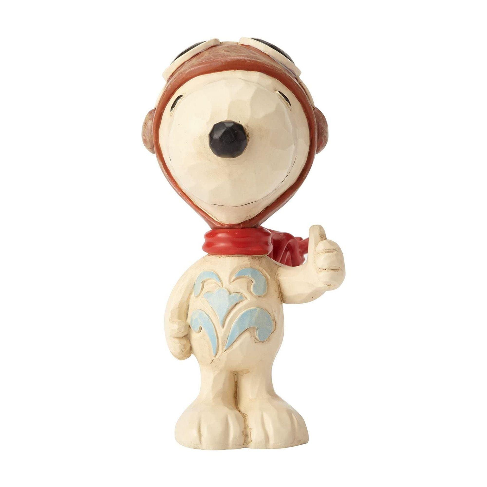 enesco Peanuts by Jim Shore Snoopy Flying Ace Mini Figurine 3in H