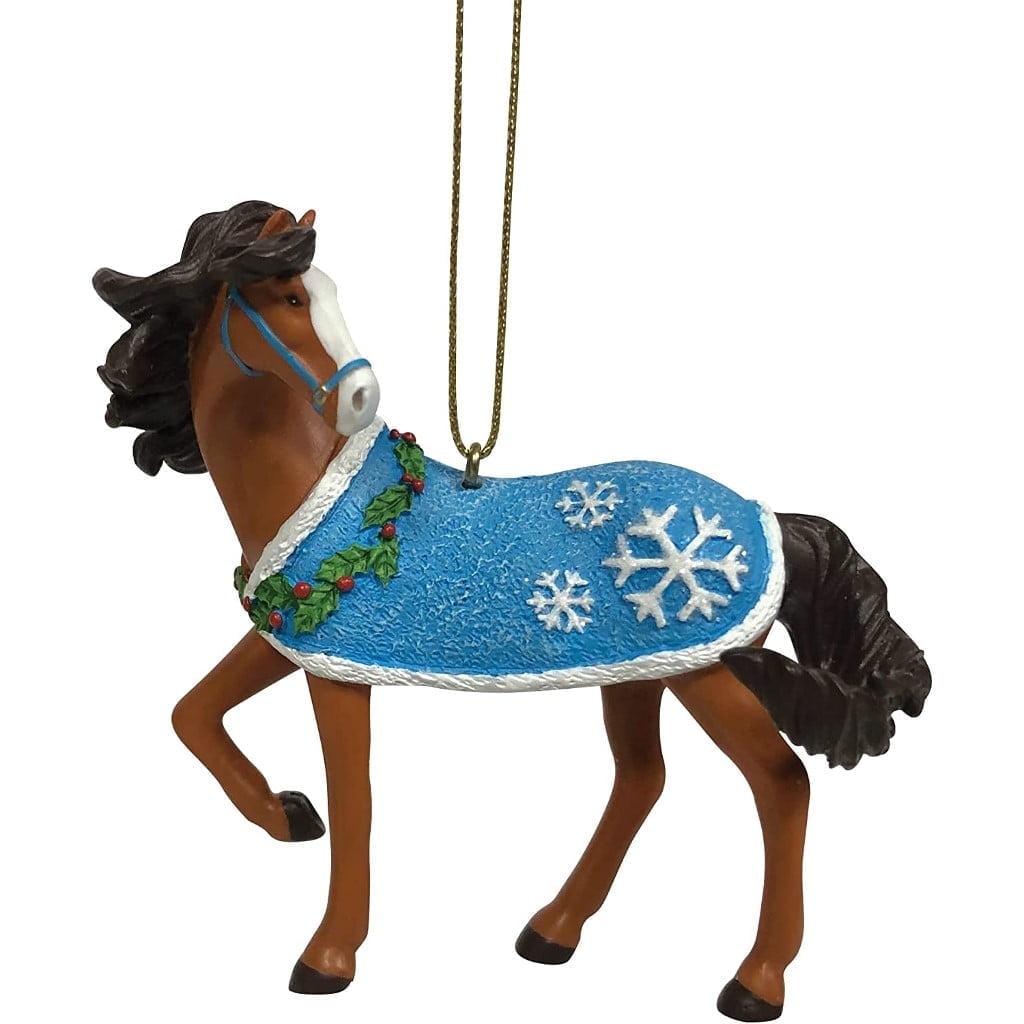 Enesco 6011702 Sendero de Ponis Pintados Adorno Colgante Listo para la Nieve 2.6 Pulgadas