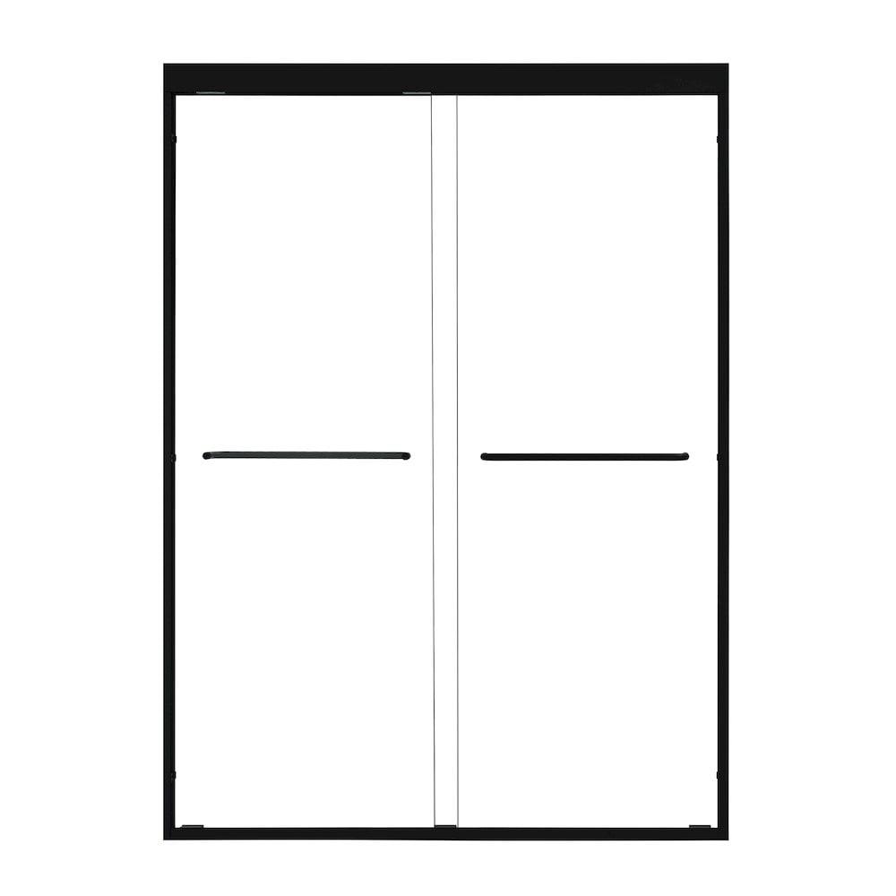 Ennis 48" W x 76" H By Pass Framed Shower Door with Clear Glass