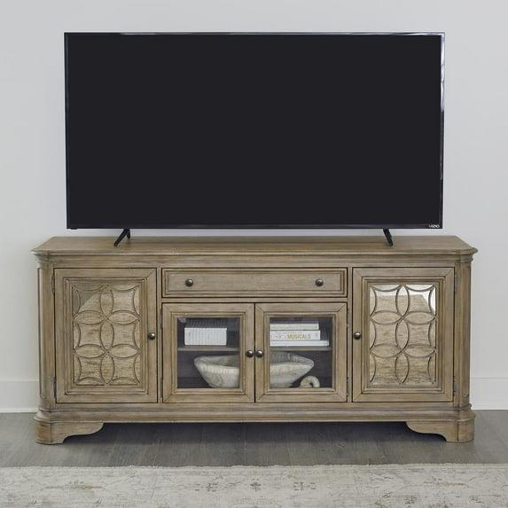 Entertainment TV Stand in Weathered Bisque