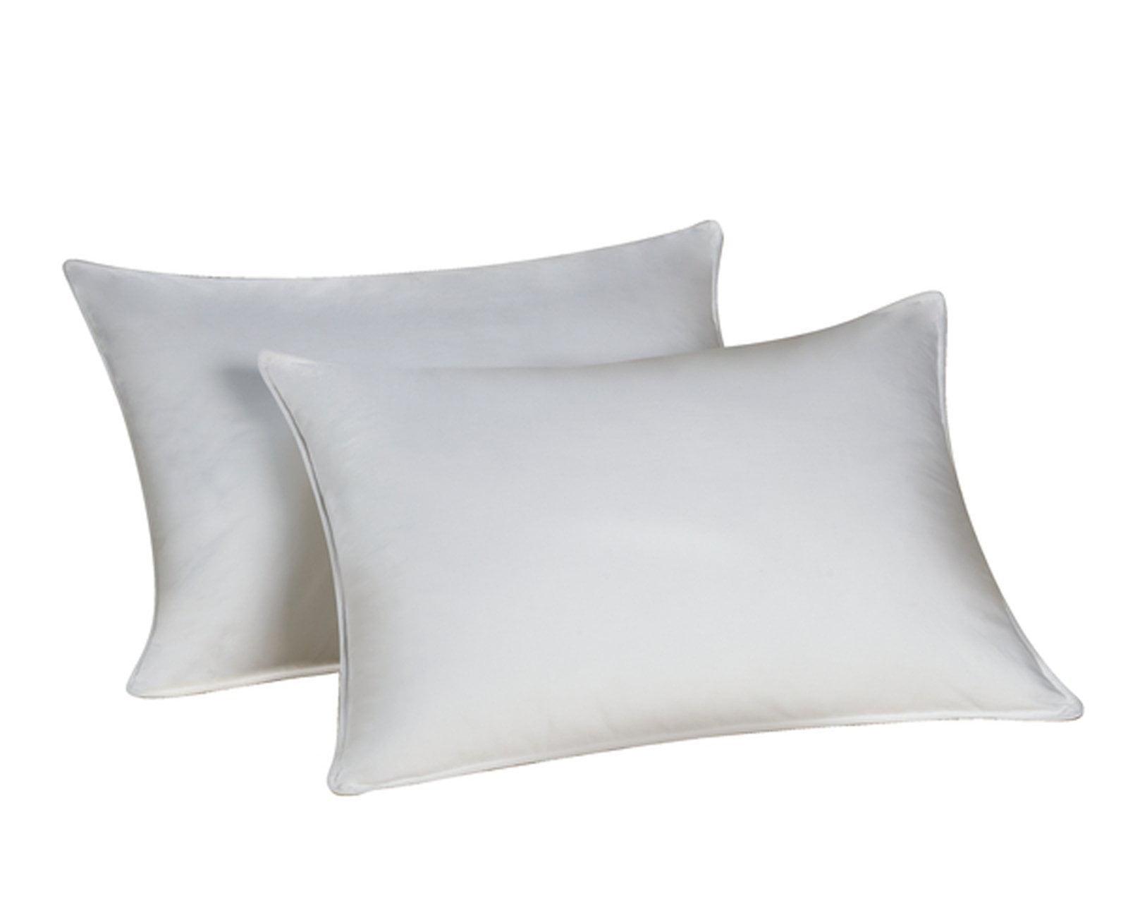 Envirosleep Dream Surrender Medium Support Pillows - Hypoallergenic Polyester Filled Cotton Shell Pillow Set, Standard Size 2 Pillow Set for Hotel or Home Use, by Manchester Mills