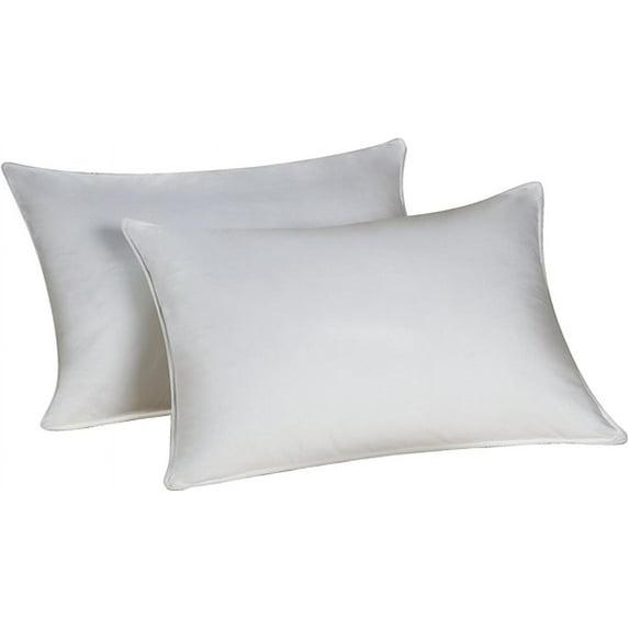 Envirosleep Dream Surrender Medium Support Pillows - Hypoallergenic Polyester Filled Cotton Shell Pillow Set, Standard Size 2 Pillow Set for Hotel or Home Use, by Manchester Mills