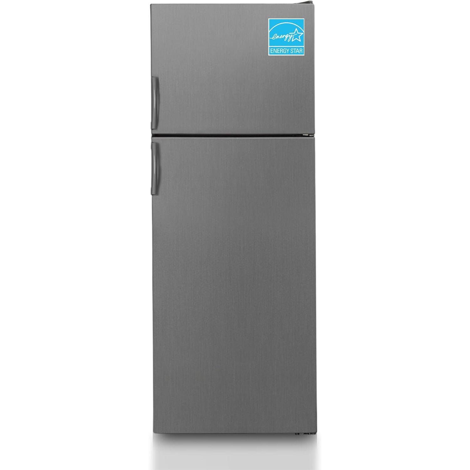 Equator Advanced Appliances Equator 14.3 cf Stainless Refrigerator-Freezer Top Mount Frost Free E-Star Europe RF 142 S