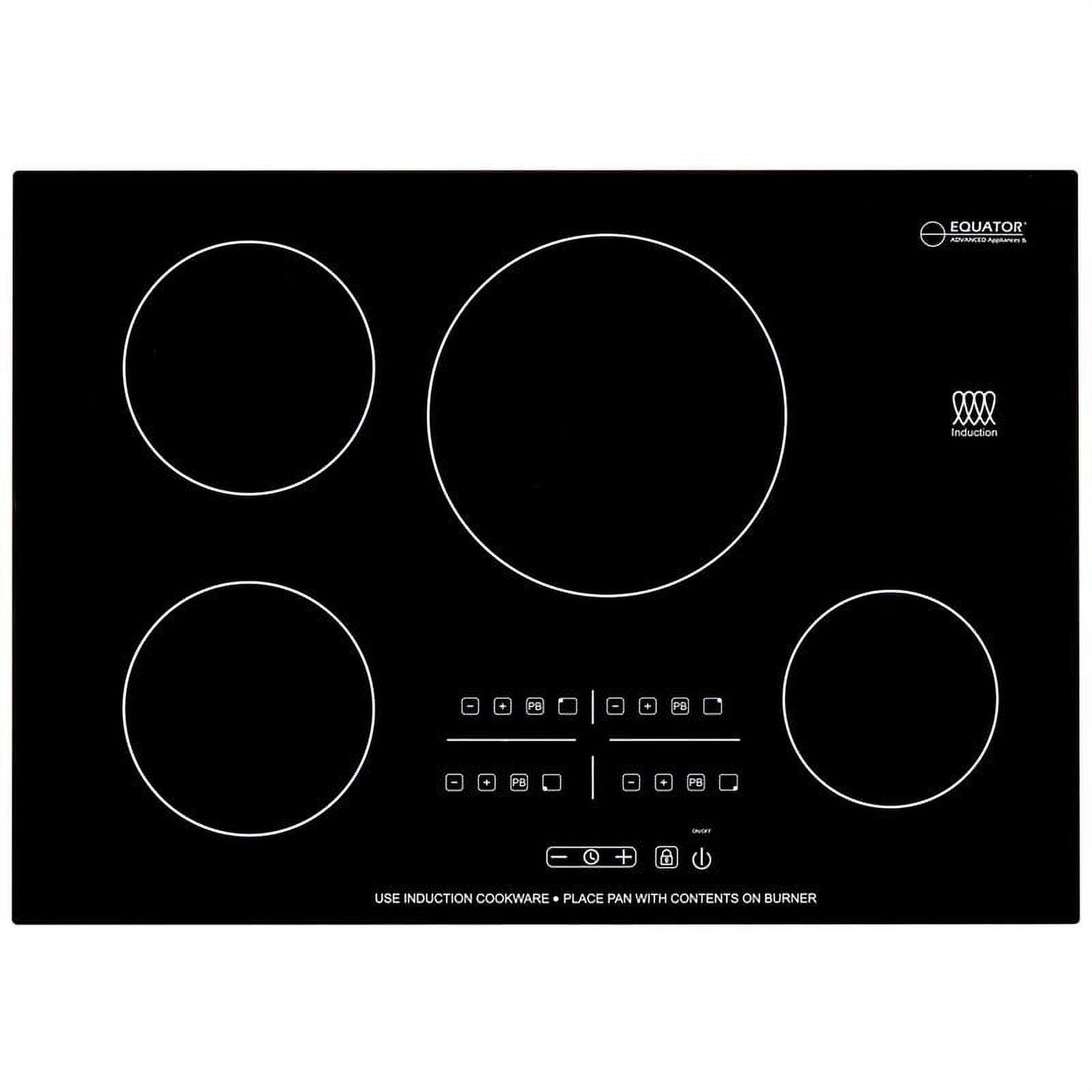 Equator Advanced Appliances Equator 30" Built-In 4 Burner Induction Cooktop POWER BOOST Keep Warm 240V/7400W BIC 304