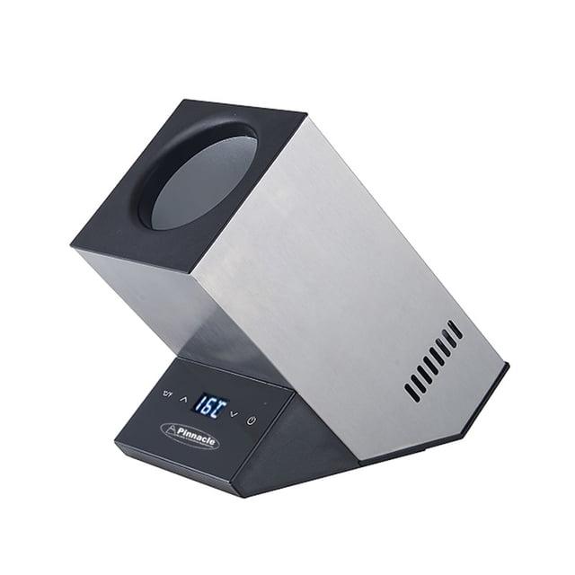 Equator Advanced Appliances Equator 110V/12V Portable Electric Wine Chiller for Red, White, Champagne, and Water Bottles, 750mL Single Bottle Cooler, Stainless Body, Rechargeable, 24h Cold, Ideal for Parties & Gifts