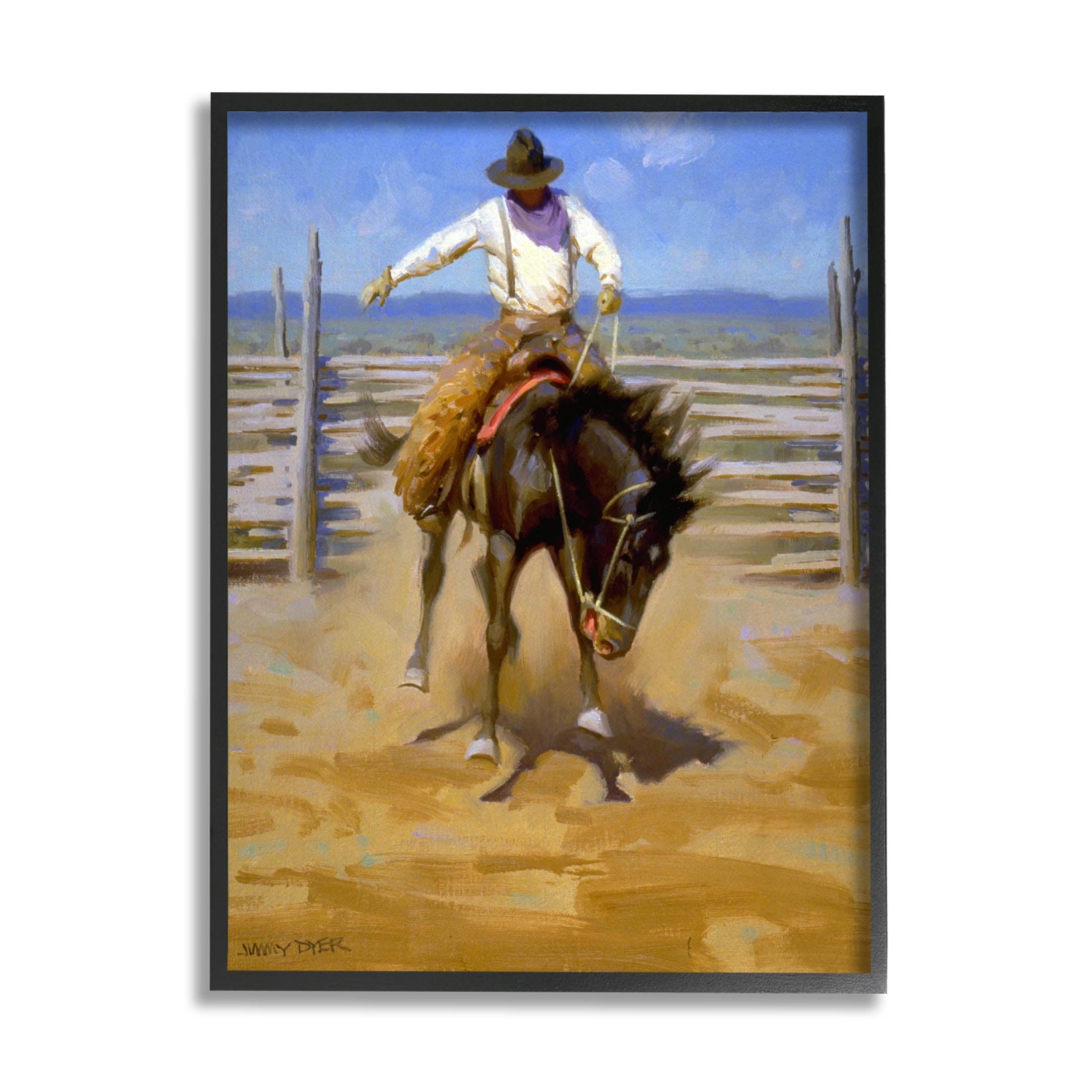 " Equestrian Rodeo Horse Jockey " by Jimmy Dyer