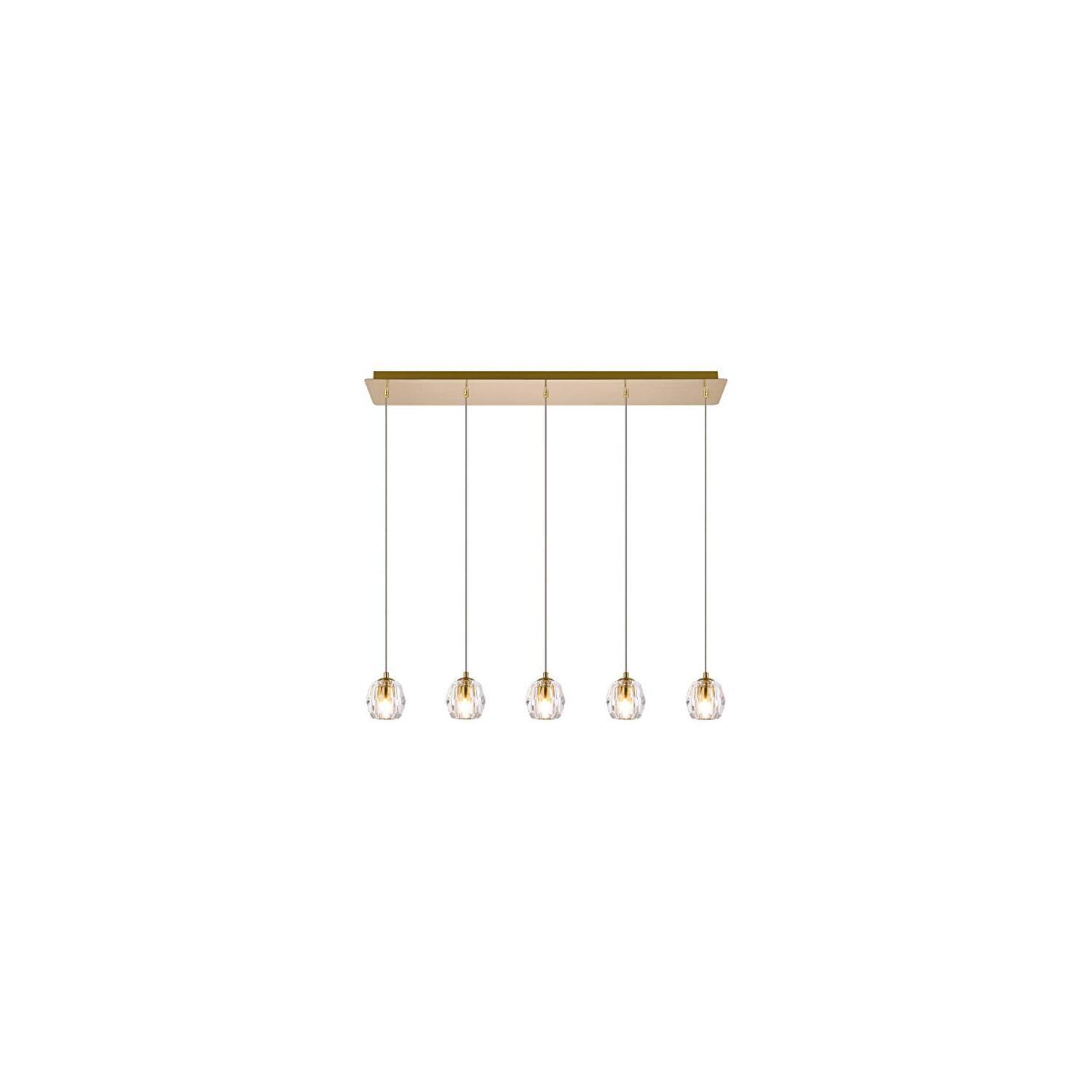 Eren 5 lights Gold pendant