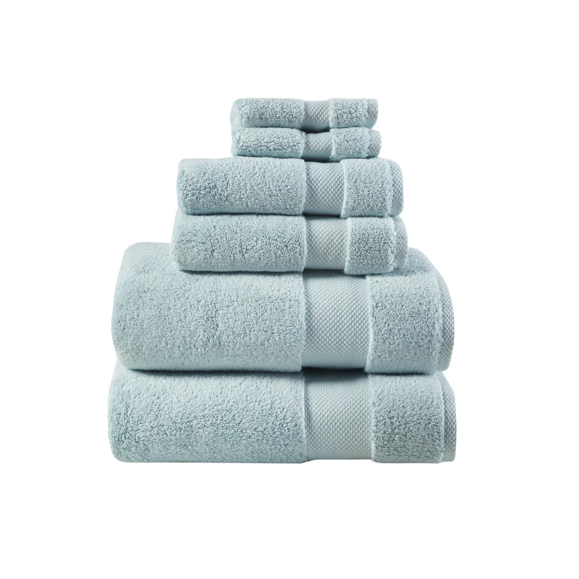 Oversized Soft Cotton Hand Washcloth Set of Six