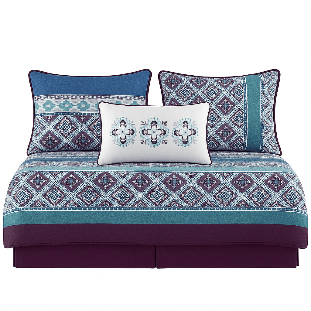 Intelligent Design Joni 6 Piece Boho Reversible Daybed Set