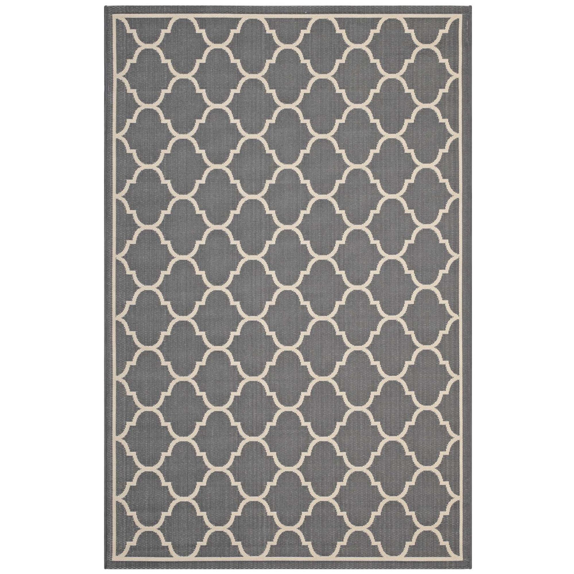 Modway Avena Moroccan Quatrefoil Trellis Indoor and Outdoor Area Rug