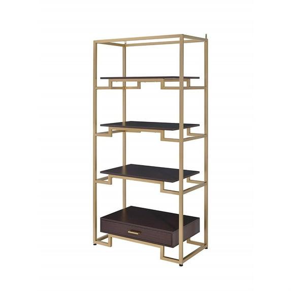 ACME Yumia Bookshelf in Gold