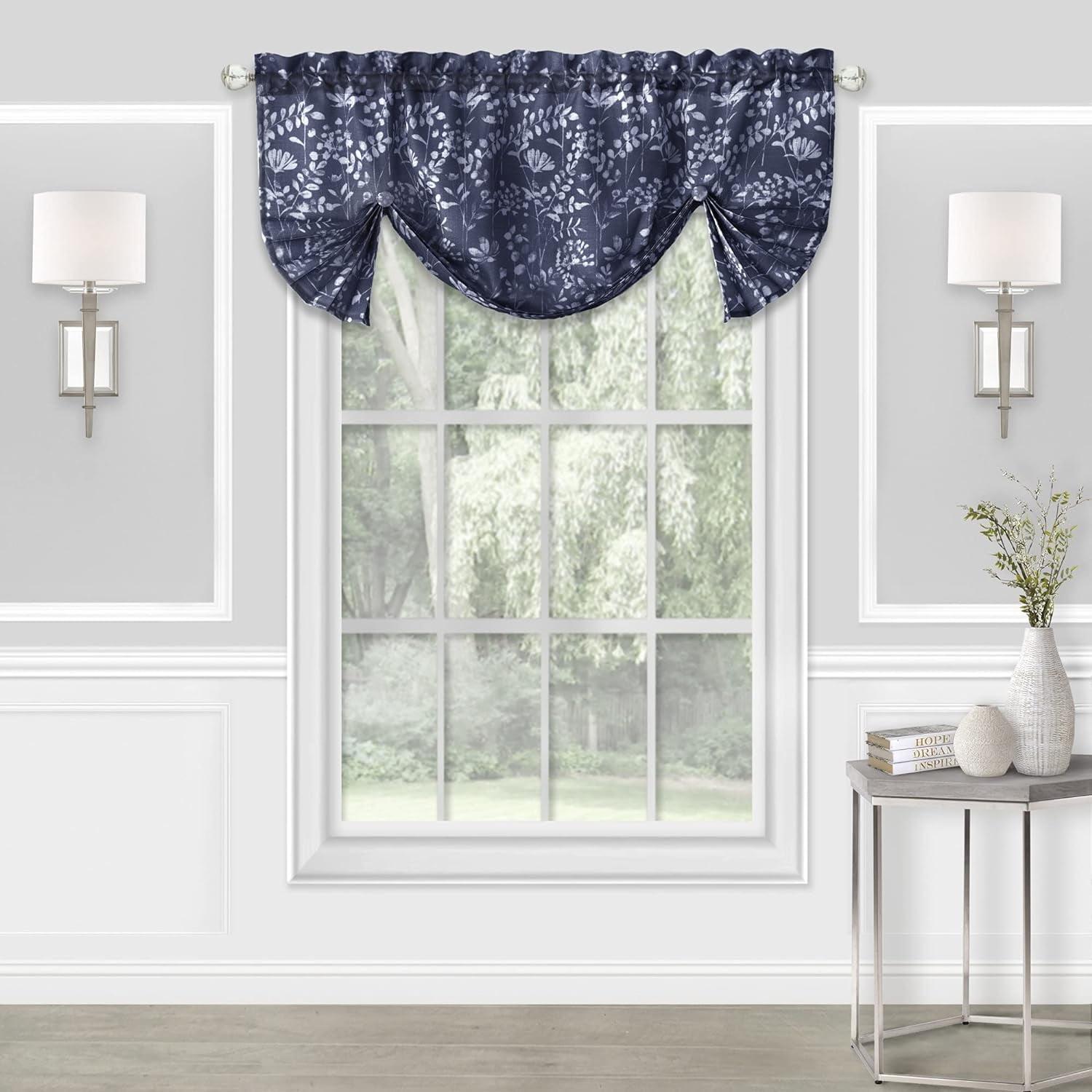 Ergode Charlotte Window Curtain Valance - 52x17 - Navy