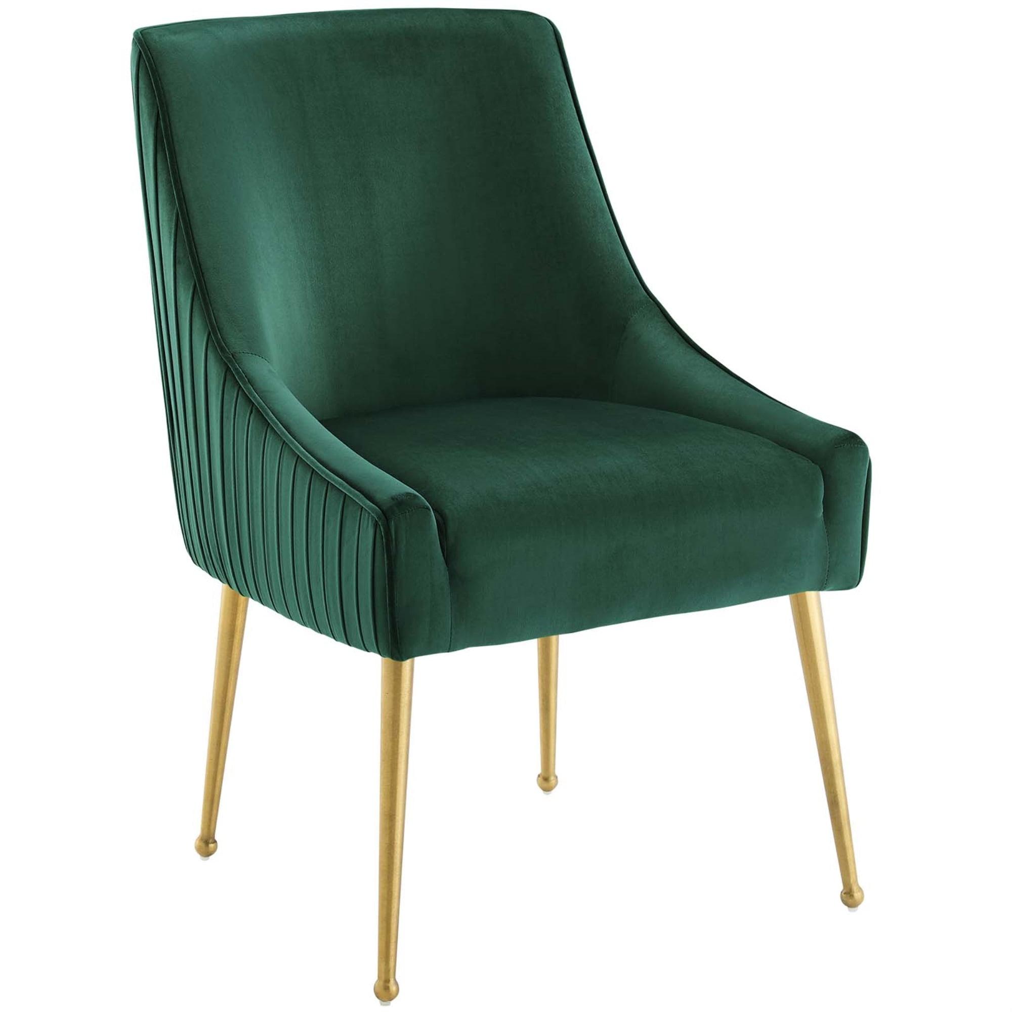 Discern Pleated Back Upholstered Performance Velvet Dining Chair by Modway