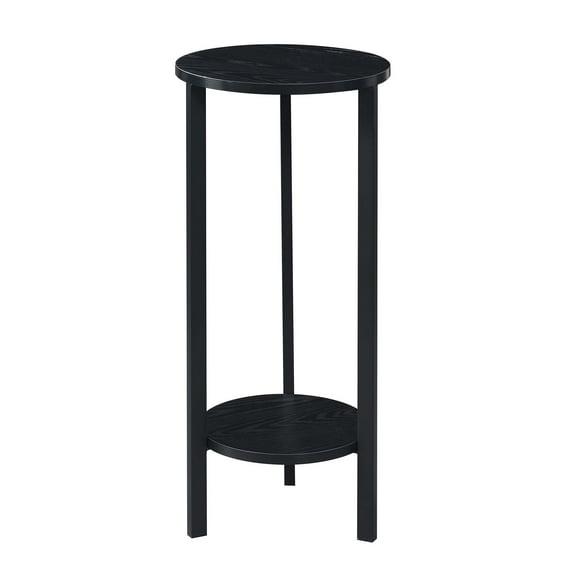 Convenience Concepts Graystone 31-inch 2 Tier Plant Stand, Black/Black