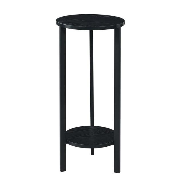 Convenience Concepts Graystone 31-inch 2 Tier Plant Stand, Black/Black
