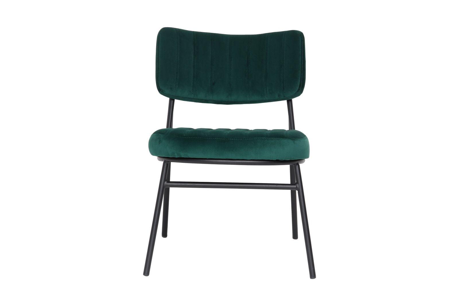 Marilane 25'' Emerald Green Velvet & Wood Accent Chair