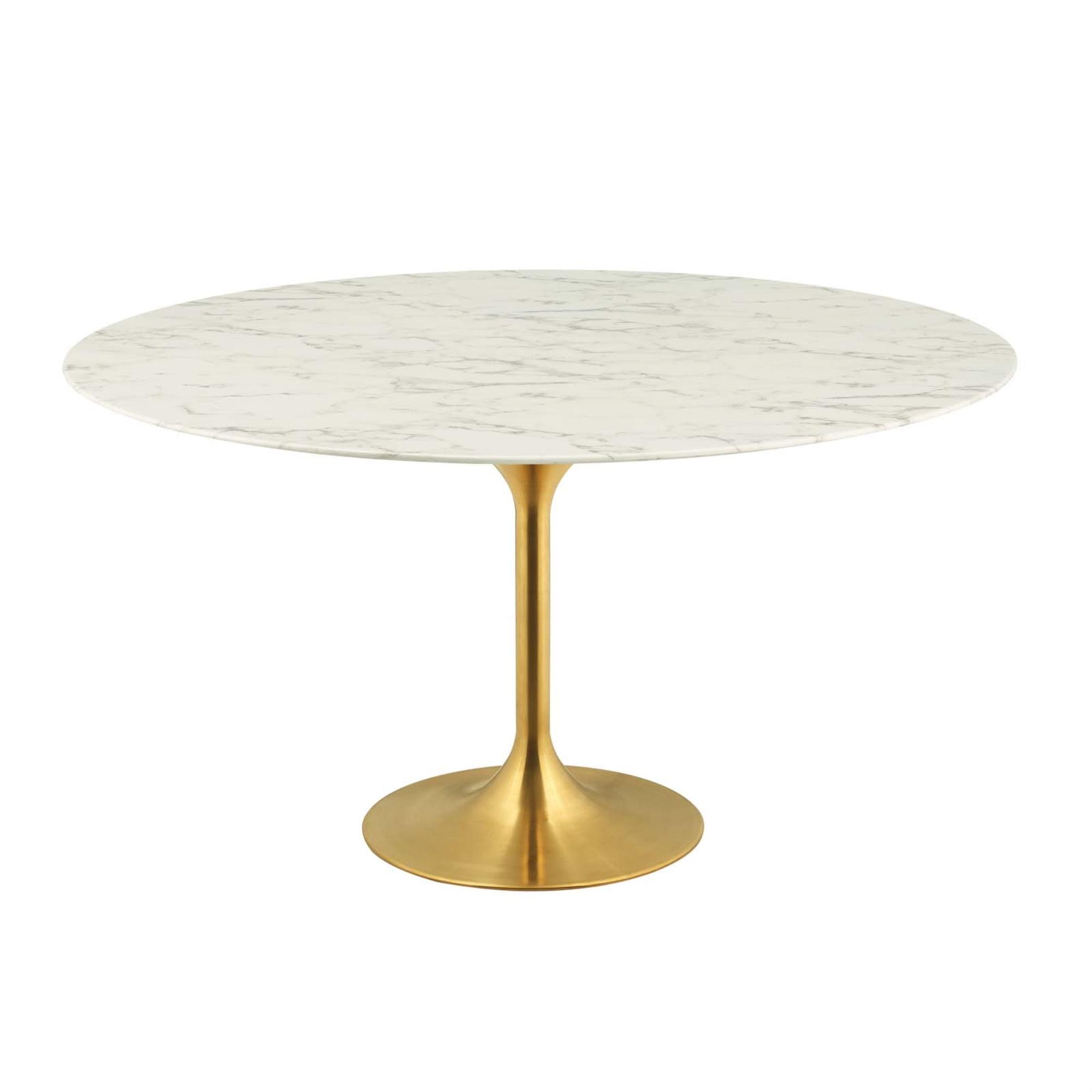 Modway Lippa Oval Artificial Marble Dining Table