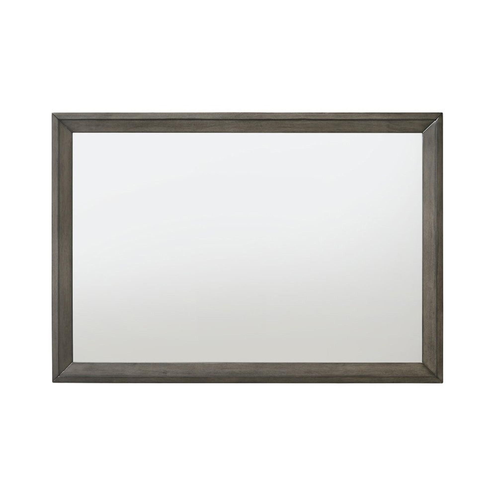 Ergode 46'' Rectangular Gray Oak Wooden Trim Mirror