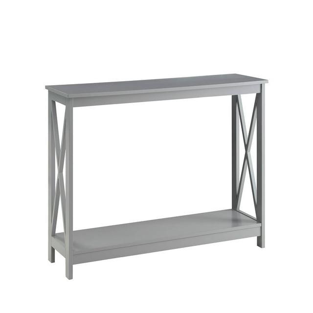 Convenience Concepts Oxford Console Table in Gray Wood Finish