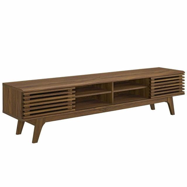 Modway Render 70 Entertainment Center TV Stand - Walnut Walnut