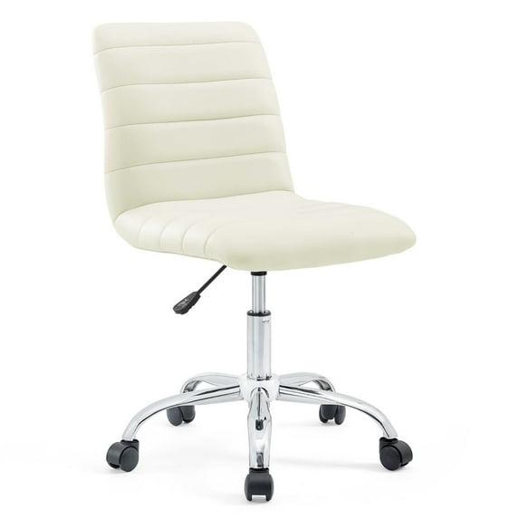Modway Modway Ripple Armless Mid Back Vinyl Office Chair