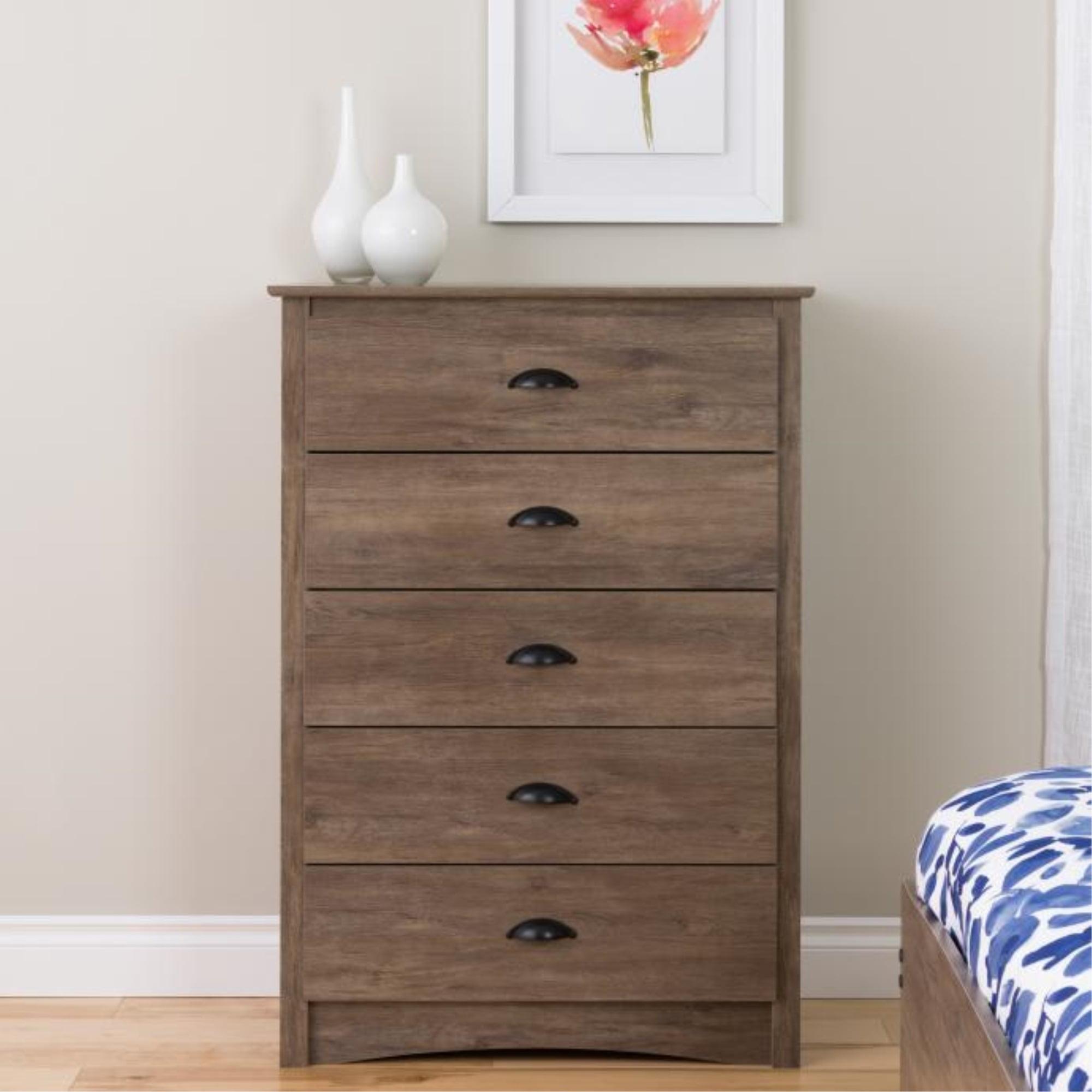 5 Drawer Salt Spring Dresser Drifted Gray - Prepac