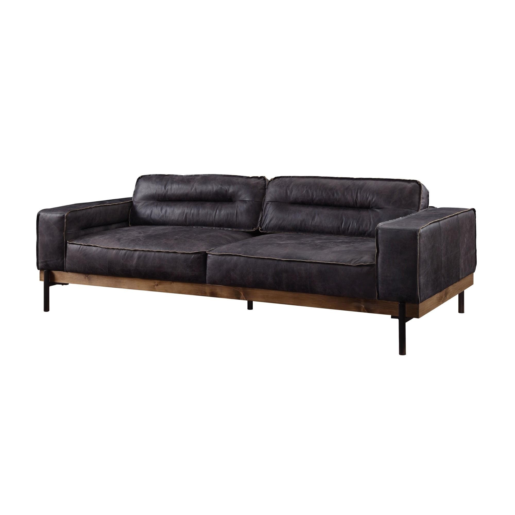 ACME Silchester Sofa in Antique Ebony