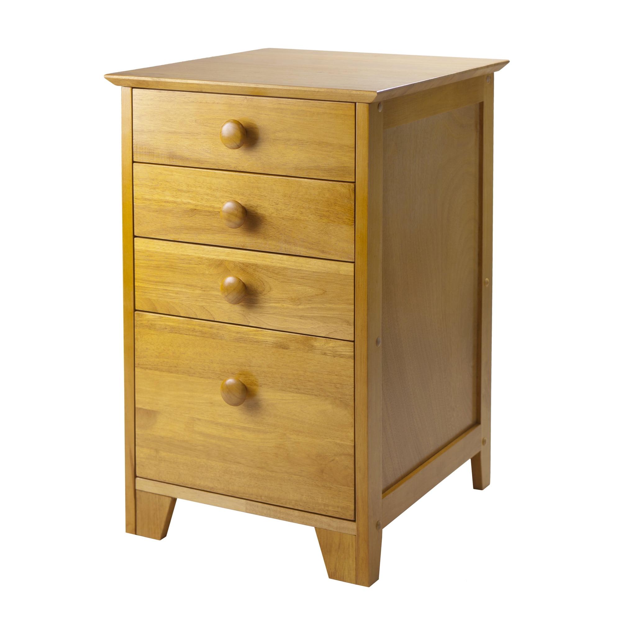 caimen Winsome Studio Solid Beechwood File Cabinet With Three Drawers, Classic Casual Style, Modular Design