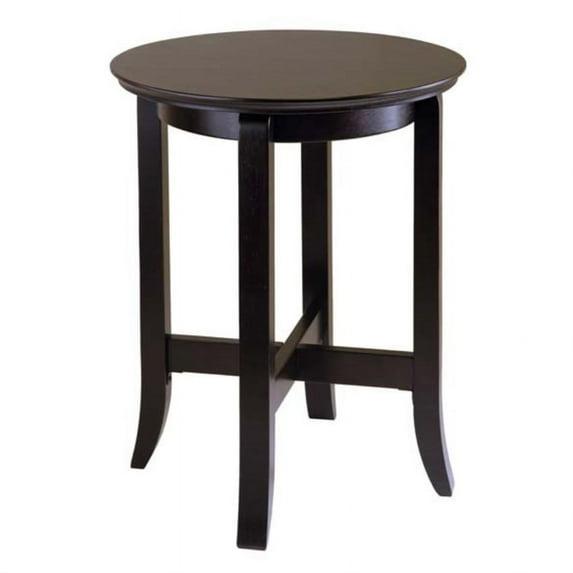 Winsome Toby Round Accent End Table Espresso