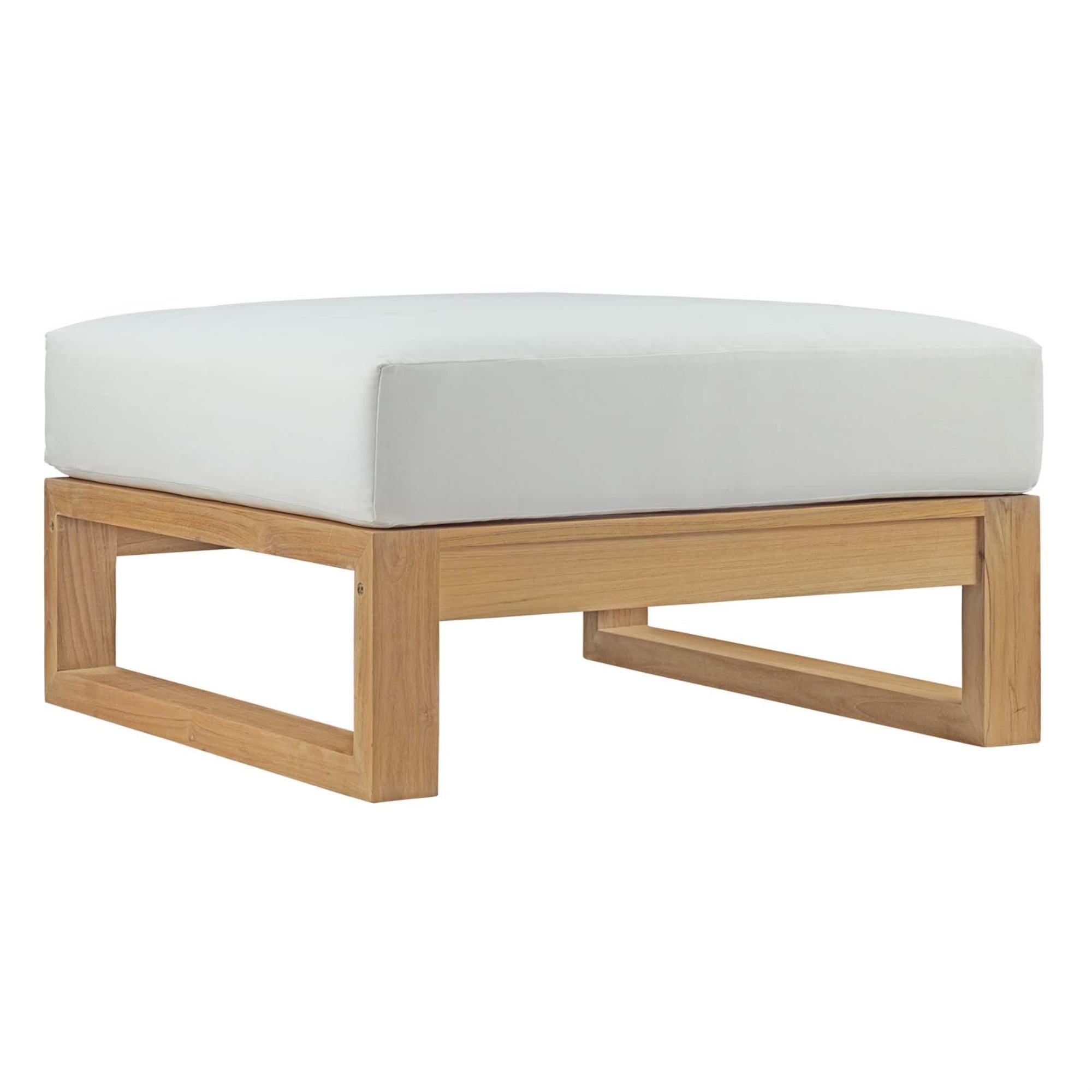 Modway Upland Outdoor Patio Teak Ottoman