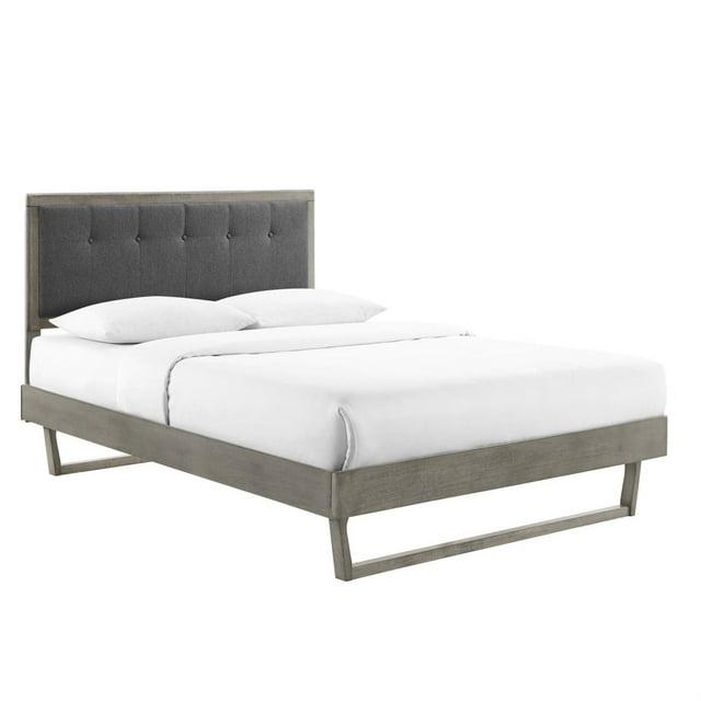 Modway Willow Wood Platform Bed with Angular Frame