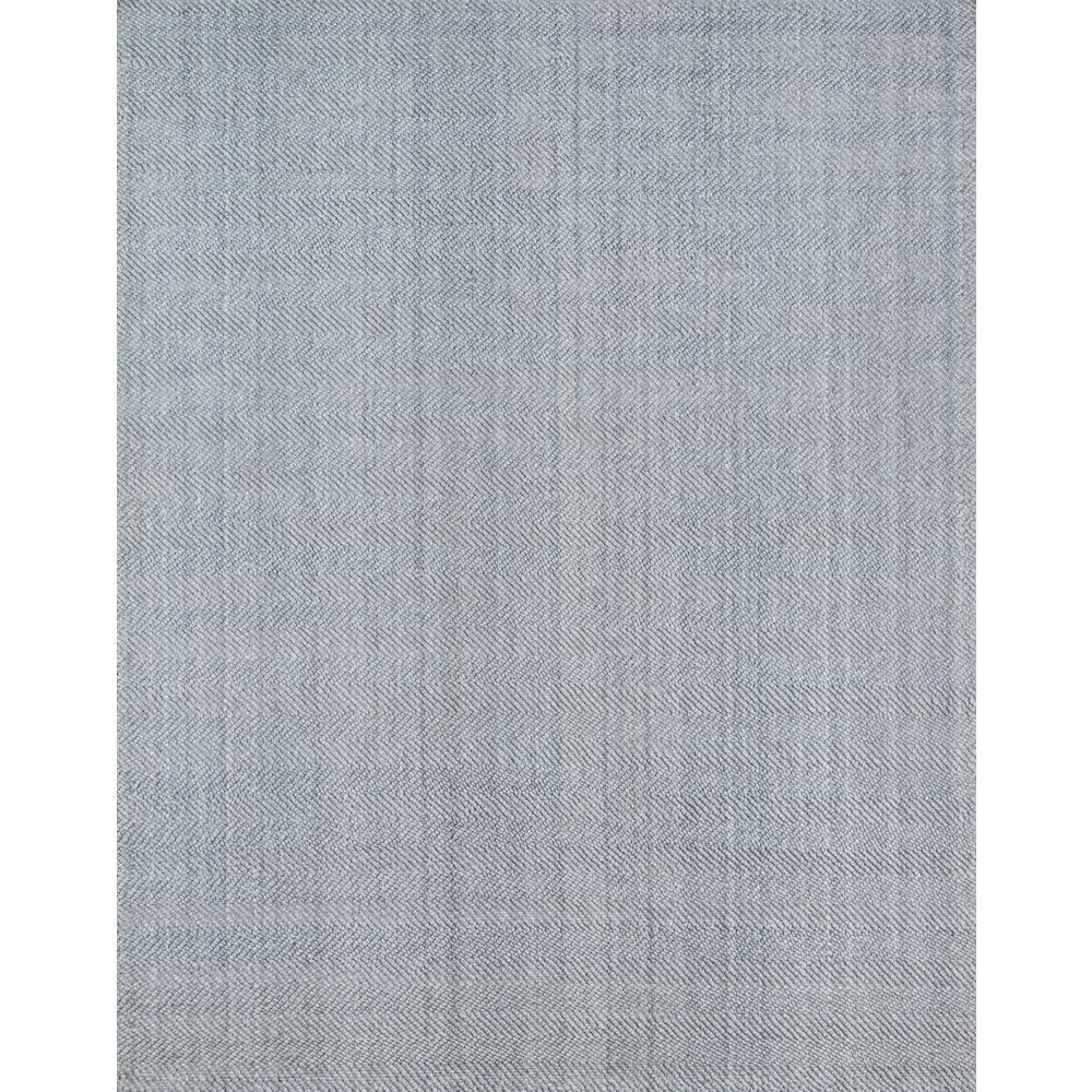 8'9"x11'9" Solid Woven Area Rug Gray - Erin Gates By Momeni: Modern Handmade Low Pile Indoor Rectangle Rug