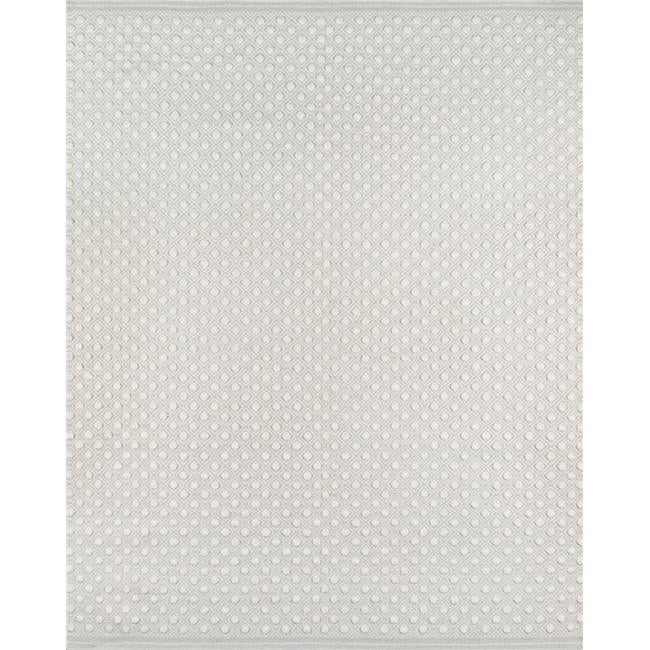 Langdon Geometric Handmade Flatweave Wool Gray Area Rug